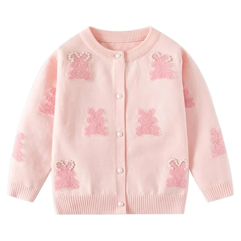 Little Hand Baby Girls Sweater Cardigan Autumn Fashion Cotton Kids Knitted Cardigan Coat Outerwear Kids Sweaters for 3-7 Years