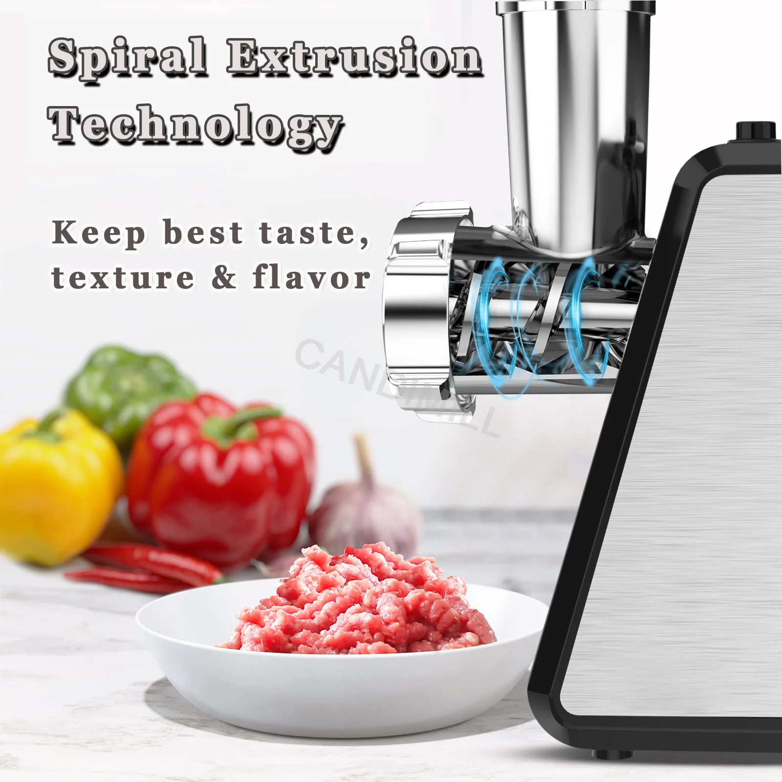 Multifunctional Meat Grinder Stainless Machine Made Of High-Performance Stainless Steel Durable , Kitchen Food Processor Slicer