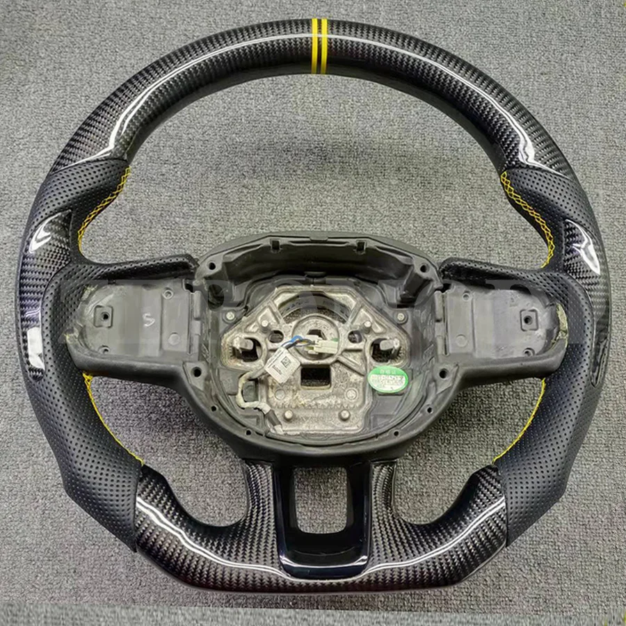 100% Real Carbon Fiber Steering Wheel Compatible With Volvo