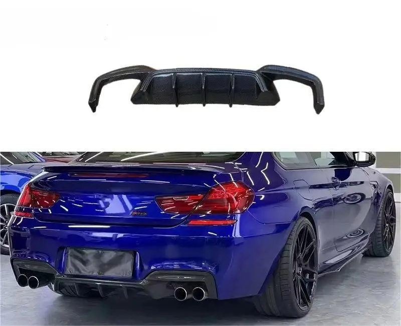 High Quality Wet Carbon Fiber Rear Spoiler Rear Bumper Lip MP Style Fits For BMW 6 Series M6 F12 F13 2011-2018