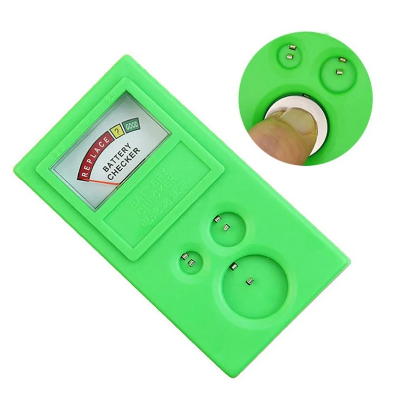 Portable Button Cell Coin Battery Power Tester 1.55V 3V Button Battery Tester LR44 CR2032 CR2025 Watch Battery Checker