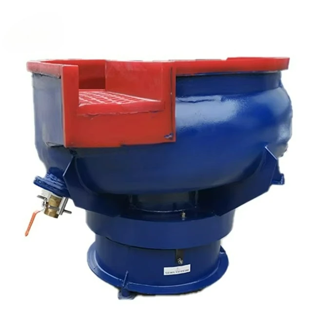 In-Stock 150L Vibrating Finishing Barrel Polisher Vibratory Metal Polishing Machine for Surface Deburring Motor Core Component