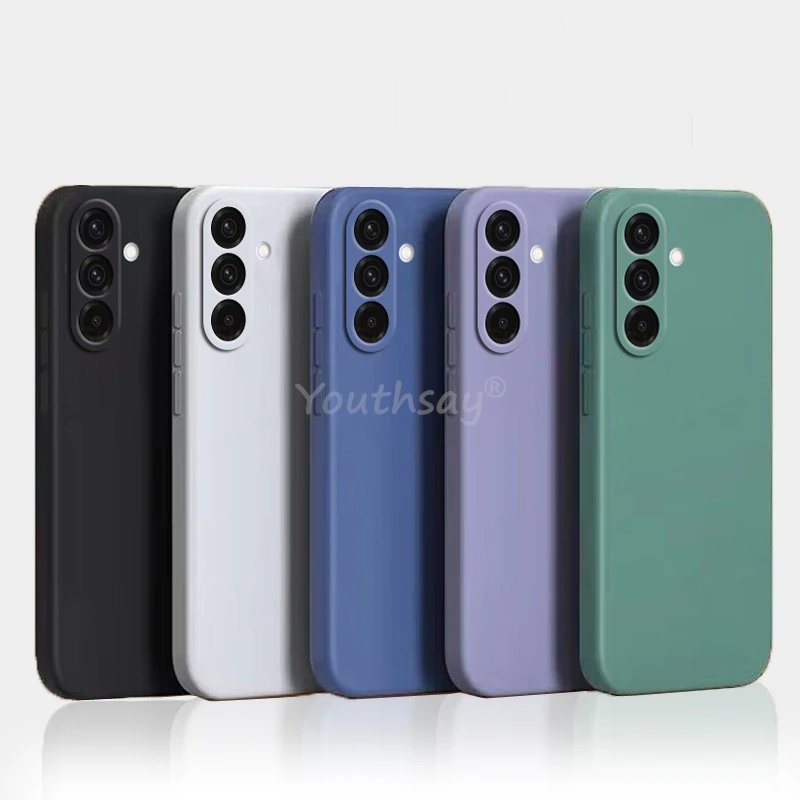 For Samsung Galaxy A17 Case Liquid Silicone TPU Plain Phone Protector Cover Samsung A17 Cover Rubber Samsung Galaxy A17 Case