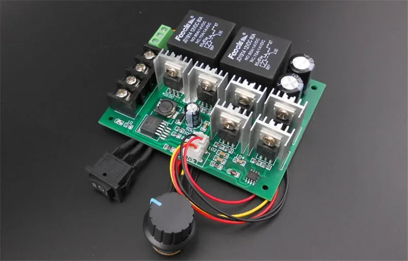 With Positive Inversion Function SwitchDC10-50V 40A PWM Electron Speed Regulator 25KHZ 12V 24V 36V48V DC Brush Motor Controller