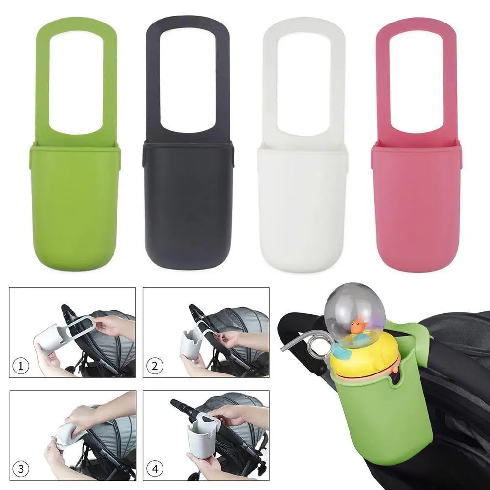 Silicone Baby Stroller Cup Holder Water Bottle Storage Bag Wheelchair Baby Carriage Bicycle Bottle Holder Stroller Accessories