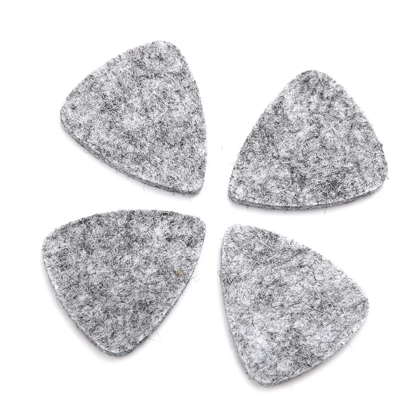 10Pcs High Quality Wool Felt Picks Plectrums 3mm for Guitar Ukulele(Grey)