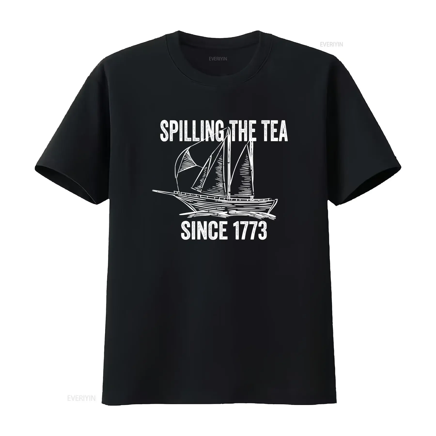Funny History Teacher T Shirt Spilling the Tea Since 1773 for Her Historian s Women Women's vintage Washed Soft Slightly