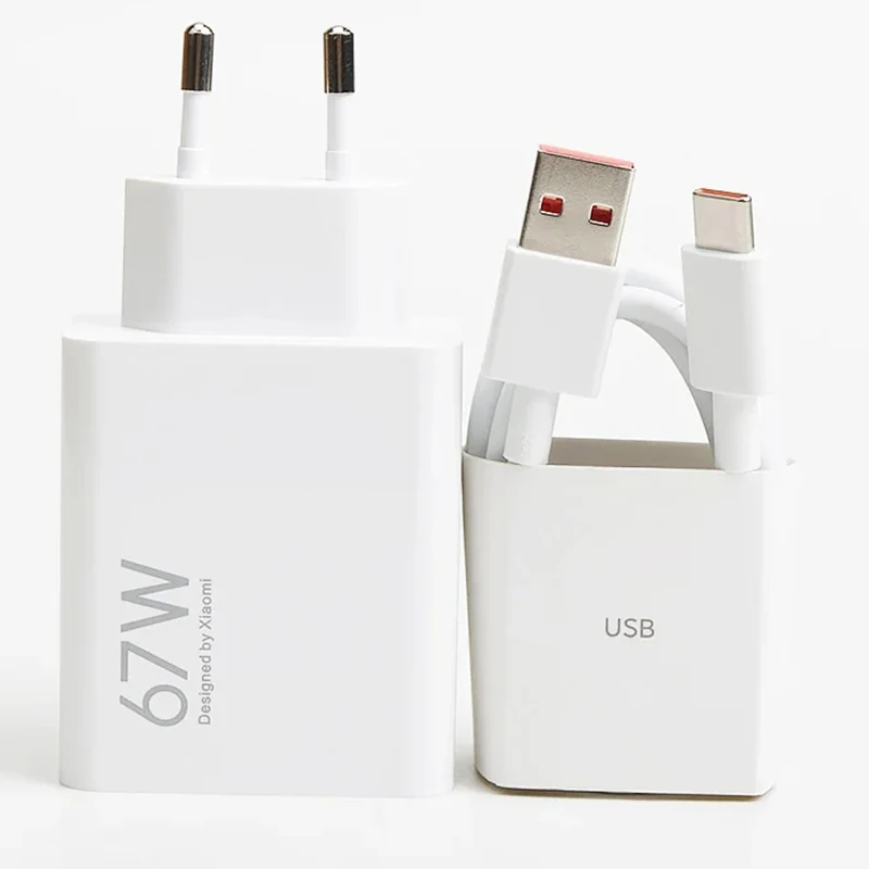 EU/US/UK Plug Xiaomi Poco X7 X6 Pro X5 X4 GT Charger 67W Turbo Fast Charge Adapter Usb Type C Cable For Mi 13T 12T 11T Pro Ultra - náhled 6