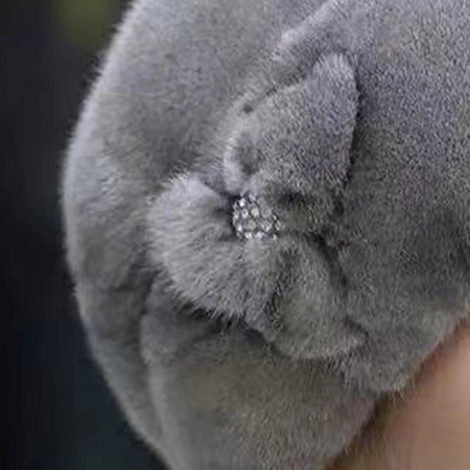 قبعة شتوية نسائية من المينك الصناعي، قبعة صغيرة مرنة دافئة أنيقة للأم، قبعة جمجمة ناعمة قابلة للتمدد للسيدات في منتصف العمر وكبار السن