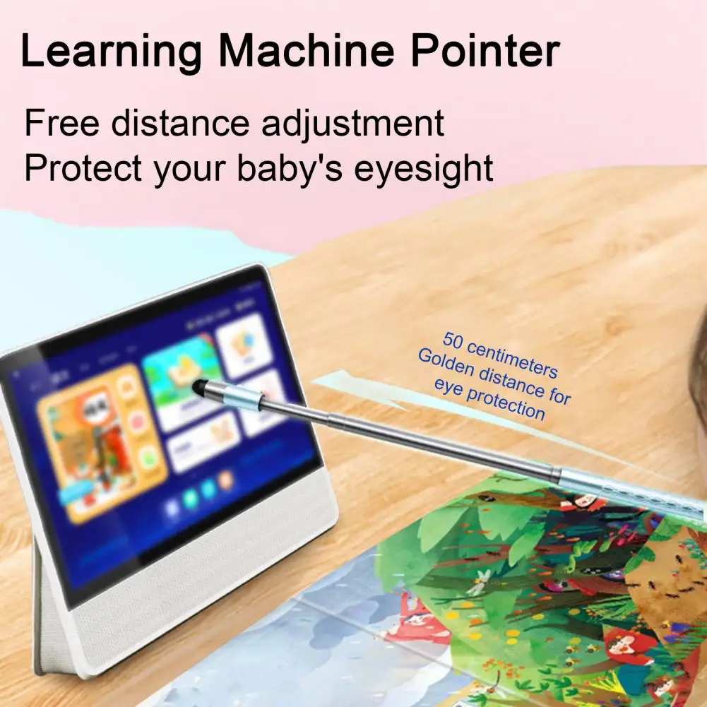 Eye Protection Telescopic Pointer Portable Telescopic Pointer Anti-slip Handheld Learning Tool for Kids Universal Capacitive