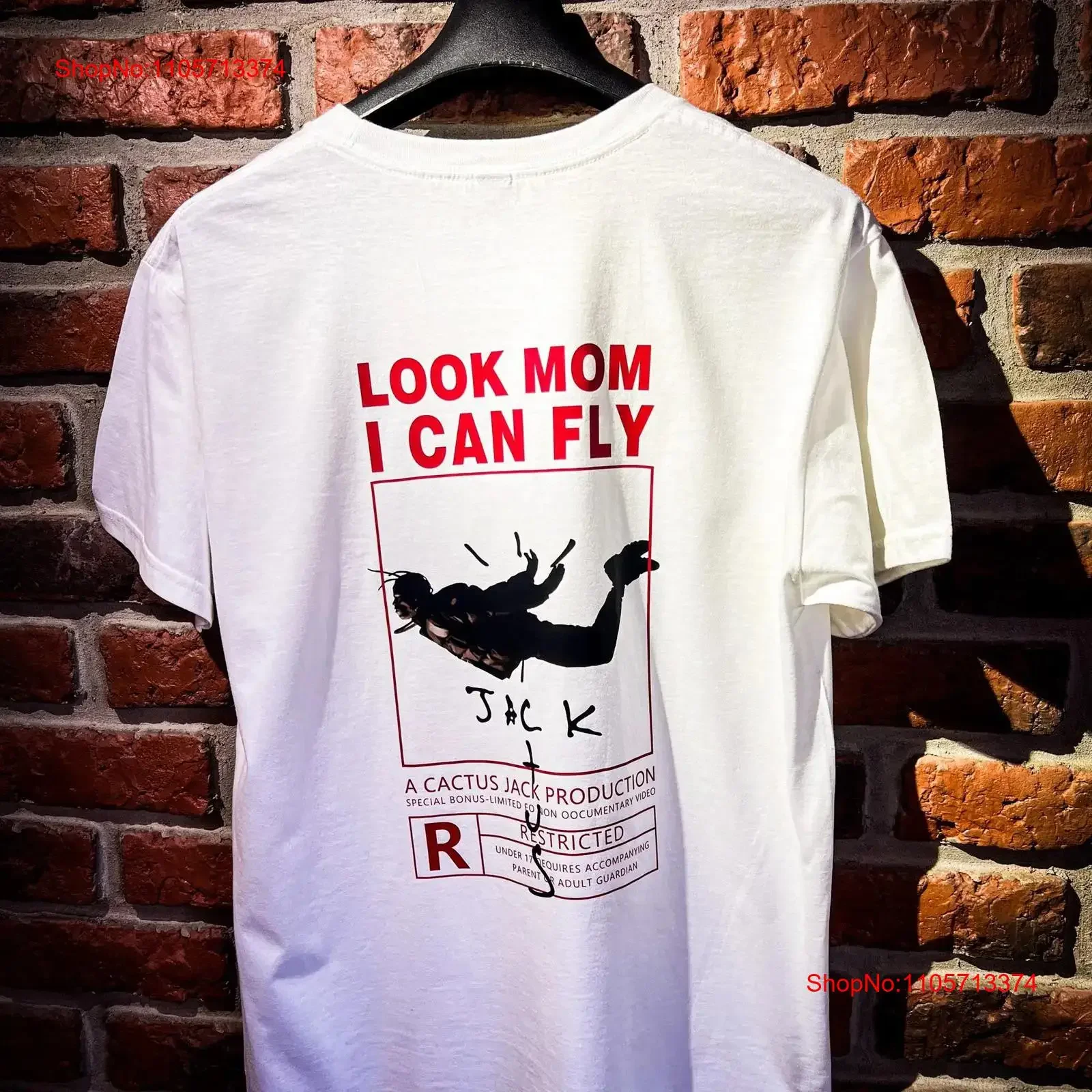 Travis Scoot T Shirt look mom i can fly Cactus Jack SweaT tees vintage Washed Top For Everyday Wear Slightly Unisex graphic