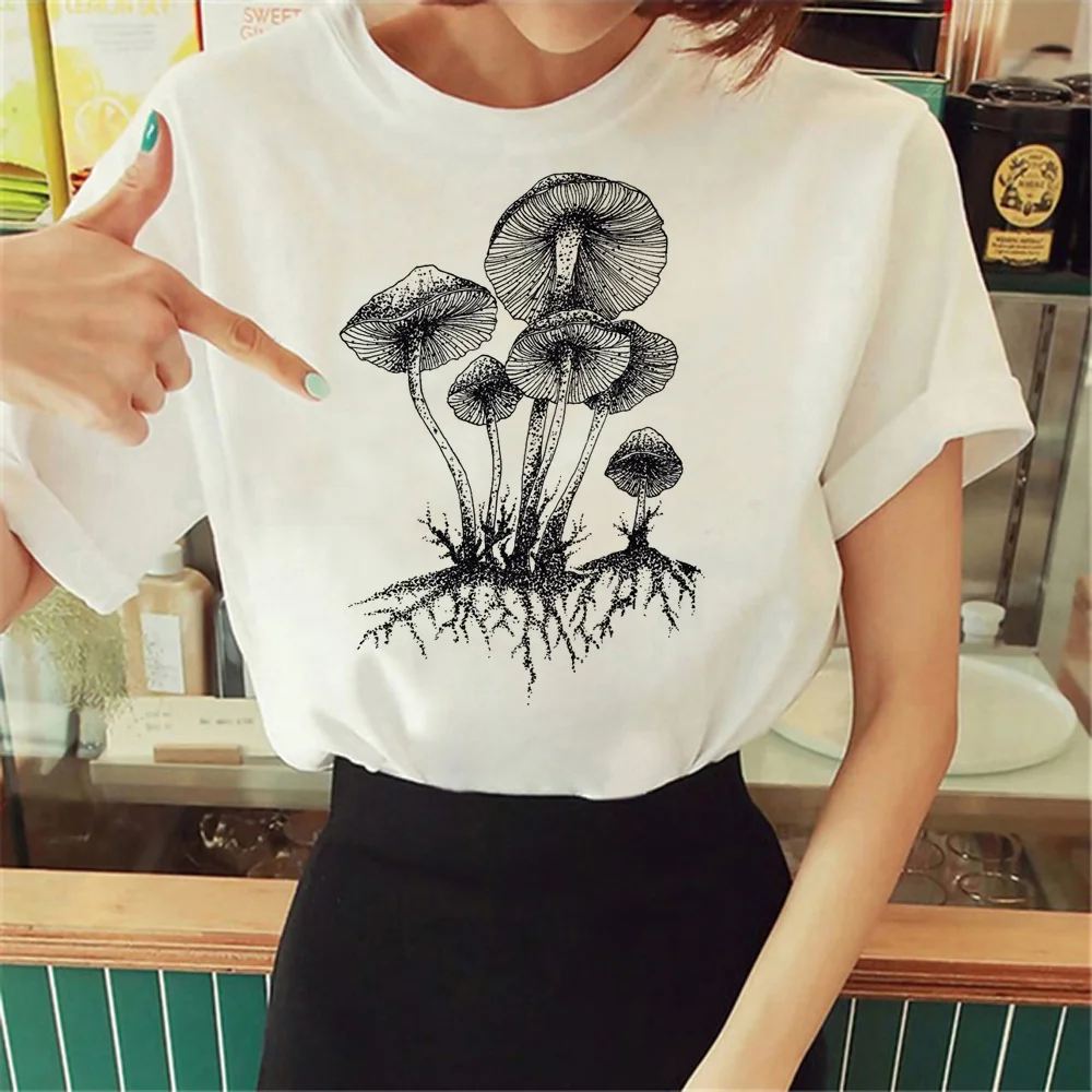 

mushroom top women anime tshirt girl y2k 2000s harajuku clothing