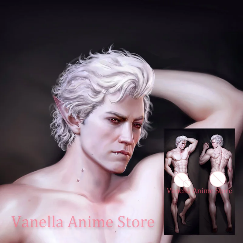 Dakimakura Astarion Anime estampado de doble cara funda de almohada de tamaño real regalo