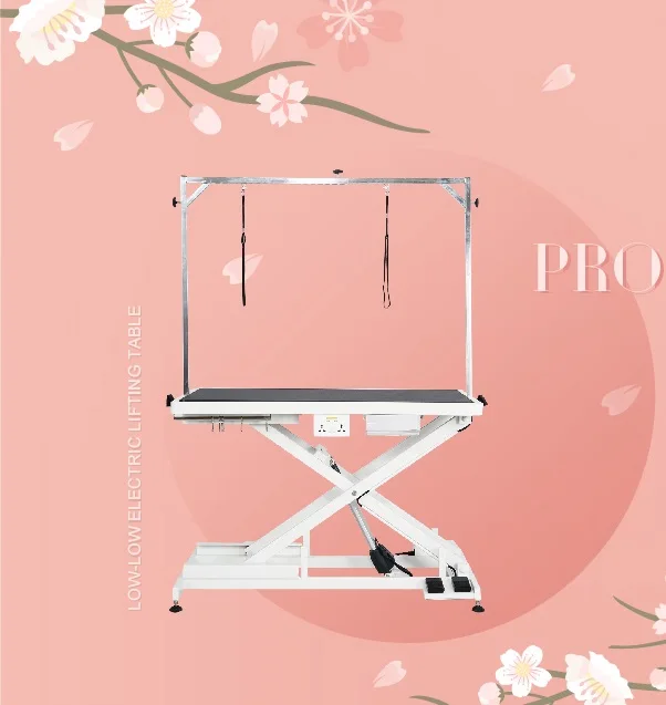 

FT-808-PRO Low-low Dog Table Pet Grooming Table with Power Points Electric Lifting Table