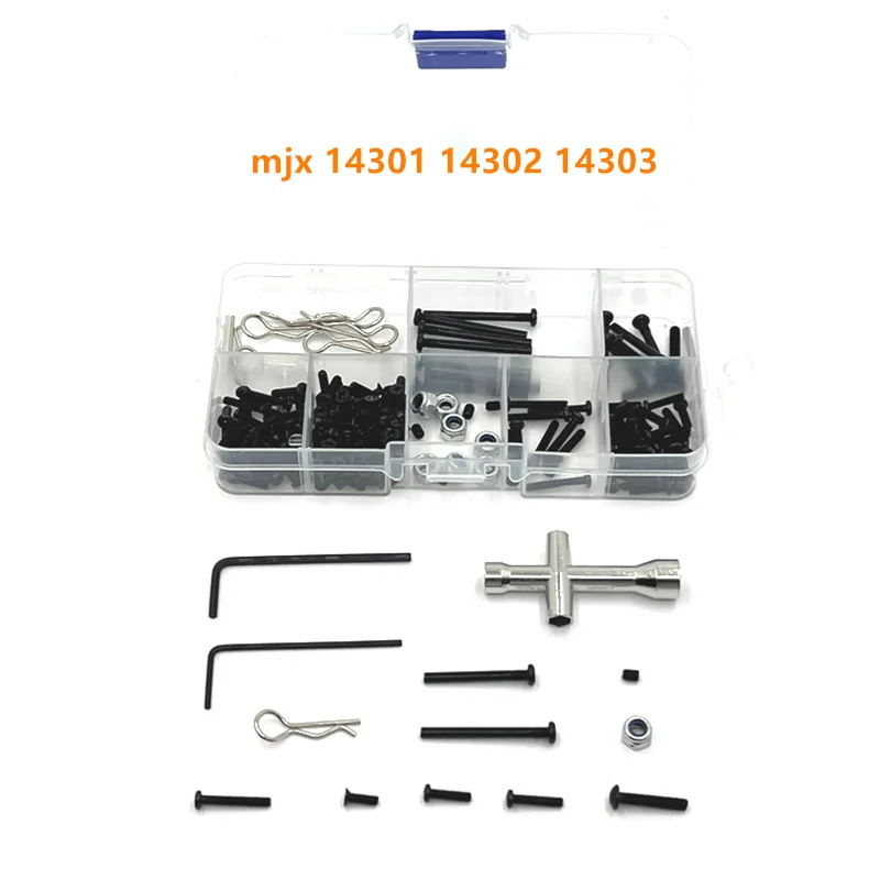183-teiliges Schraubwerkzeug-Set für Ferngesteuertes Auto, Upgrade und Modifikation, passend für MJX 1/14 14301 14302 14303 RC-Autoteile