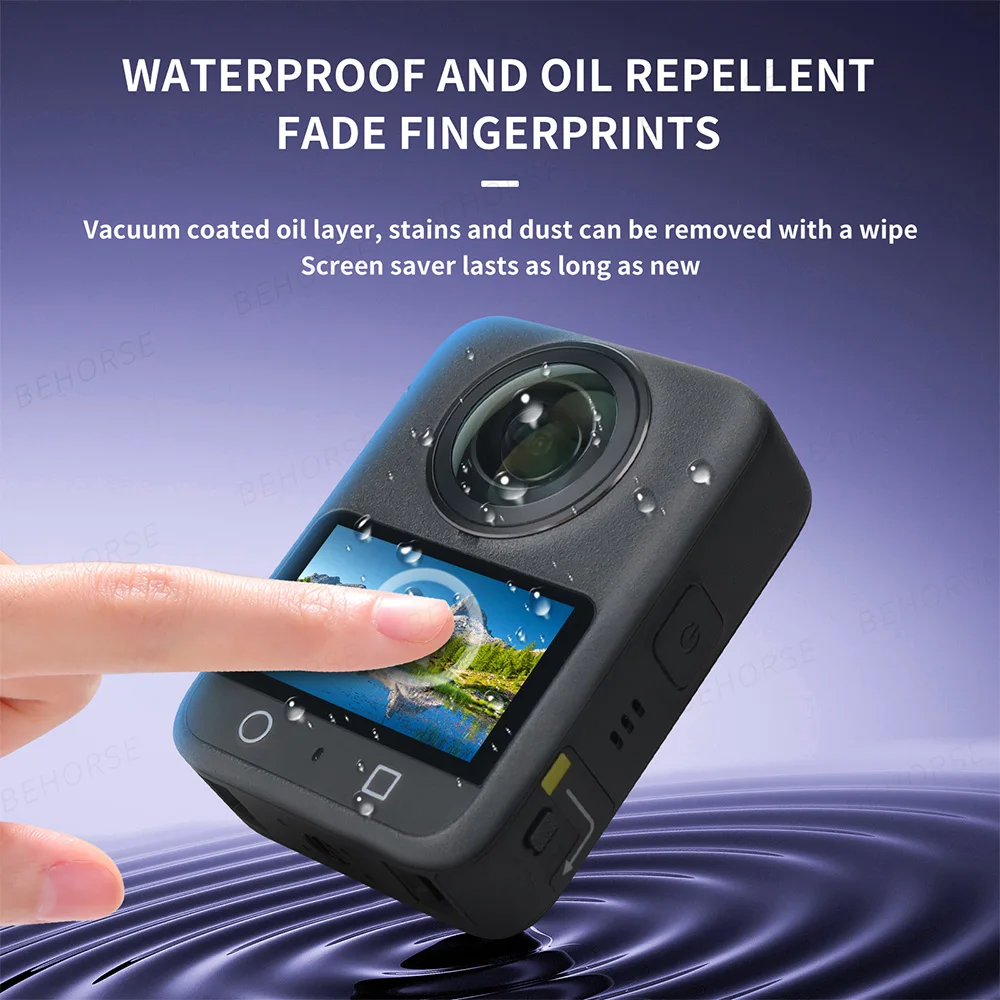 DJI Osmo 360 스크린 보호기 용 2PCS 강화 유리 DJI Osmo 360 스포츠 카메라 액세서리 용 HD 긁힘 방지 필름