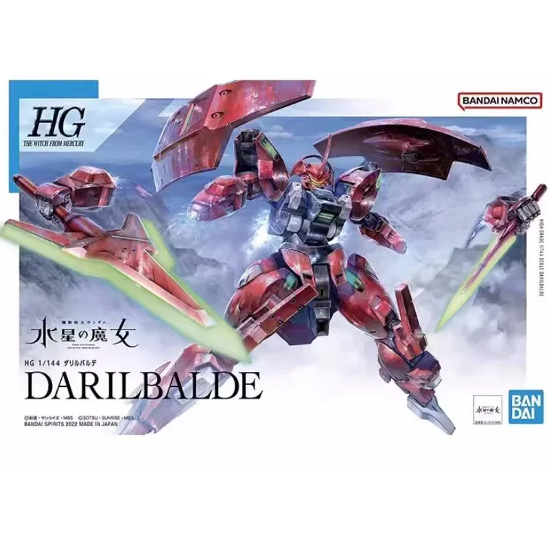 BANDAI Anime HG 1/144 DARILBALDE The Witch From Mercury Mobile Gundam Assembly Plastic Model Kit Action Toys Figures Gift