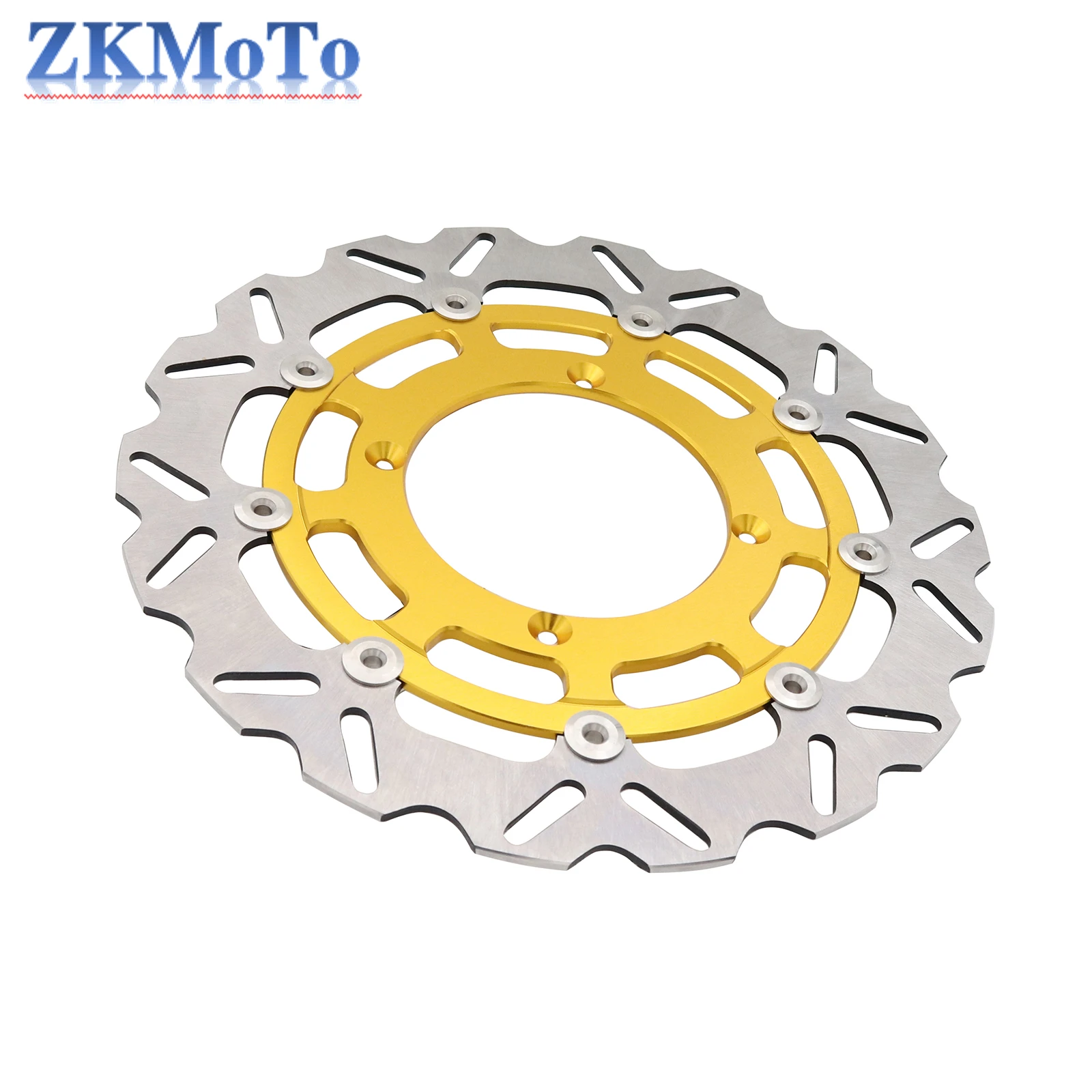 Motorcycle Aluminum 320MM Front Floating Brake Disc Rotor Adaptor For SUZUKI RMZ250 2007-2021 RMZ450 2005-2021 RMX450Z 2010-2019