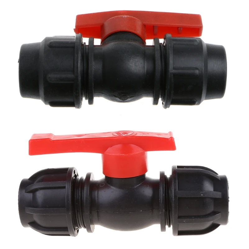 2024 New 20mm/25mm/30mm Water Pipe Quick Valve Connector PE Tube Ball Valves Accessories