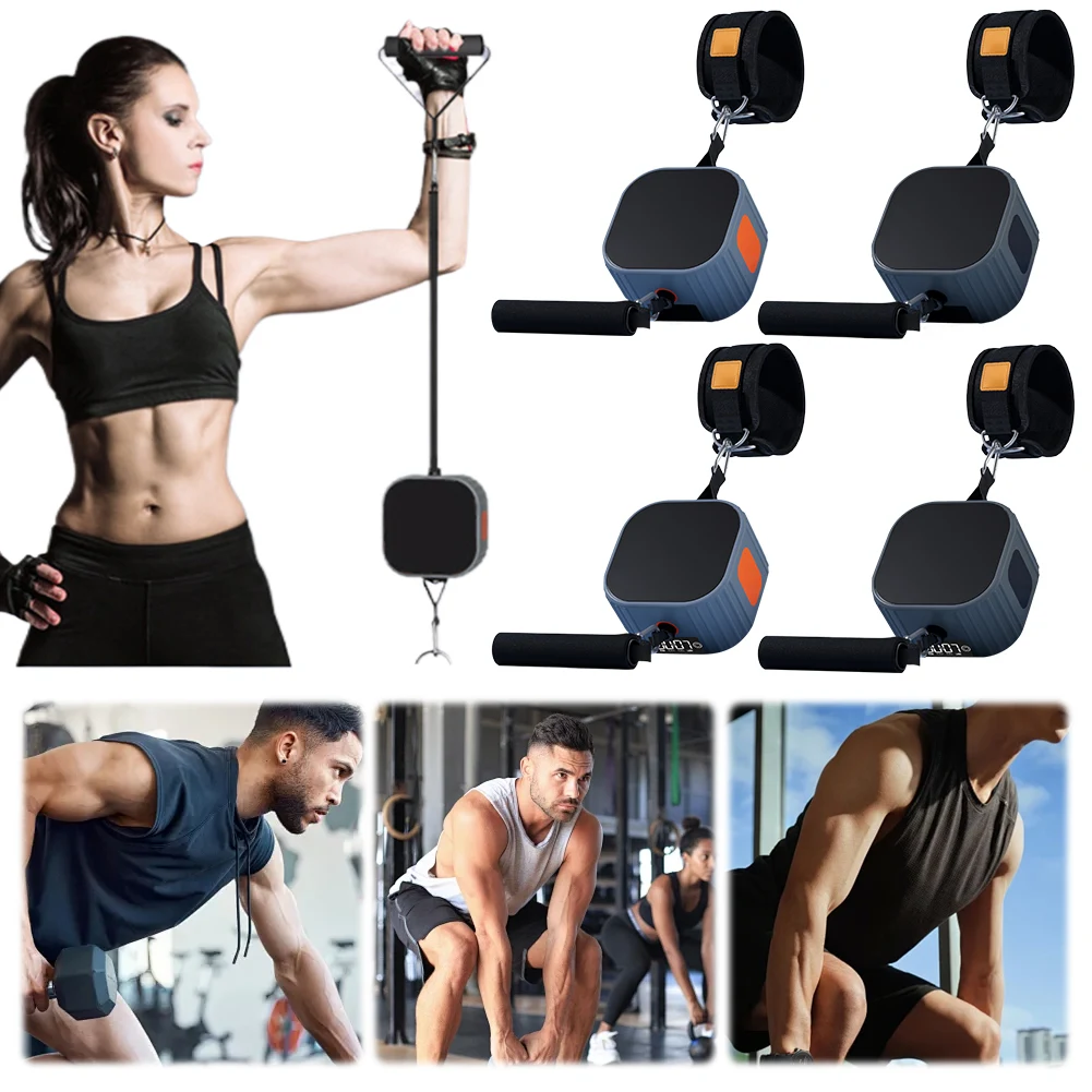 Fitness Pump Fitness Equipment Adjustable Resistance Resistance Machine with Counter Strength Training Puller for Gym Workout