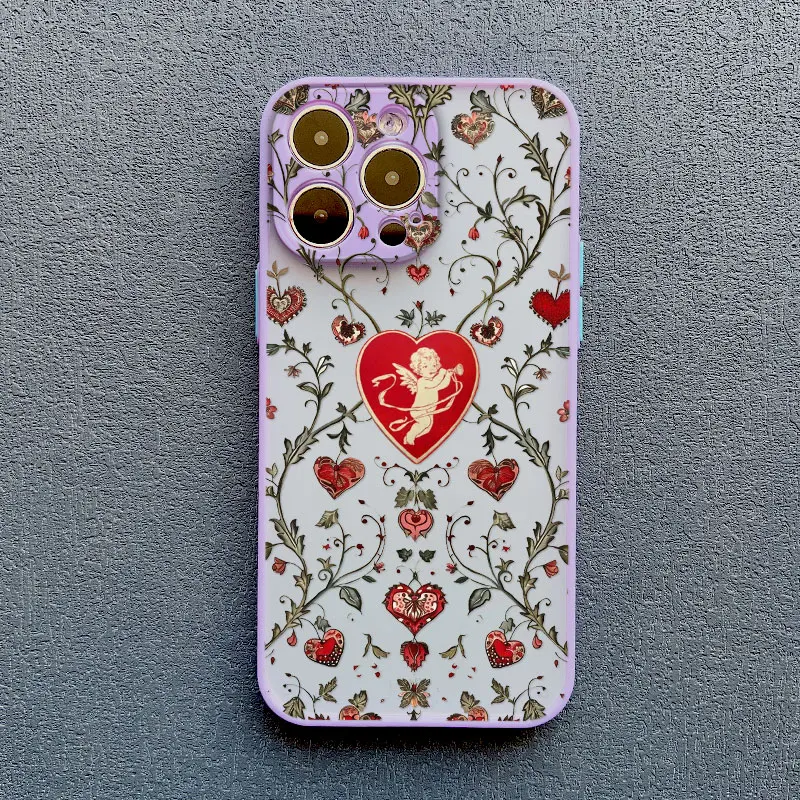 

Ins Full Screen Retro Vibrant Flower Phone Case for iPhone 17 16 Pro Max 15 14 Pro Max Plus 13 Mini 12 11 Pro Max Covers Fundas