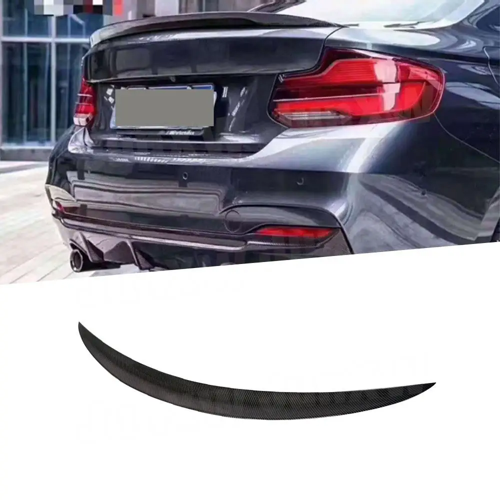 Carbon Fiber Duckbill Rear Trunk Wing Spoiler Rear Deck Spoiler Car Wing for BMW 2 Series F22 F87 M2 Coupe 2014-2019 Car Styling