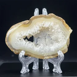 Natural Crystal Slice Agate Geode Slate Aura Beauty Mineral Wnergy Meditation Chakra Home Feng Shui Decoration Gift