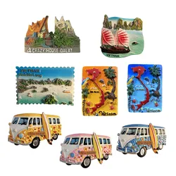 Asia Vietnam Flavour 3D Fridge Magnet Tourist Souvenirs Refrigerator Magnetic Decoration Articles Collection Handicraft Gift