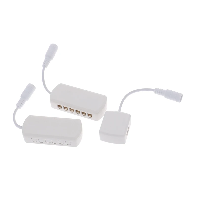4/6/12Ports 2510 Hub Splitter Junction Box Distributer Connectors Male Plug LED Cabinet Light Adapter 2.54 Spacing Indoor caixa