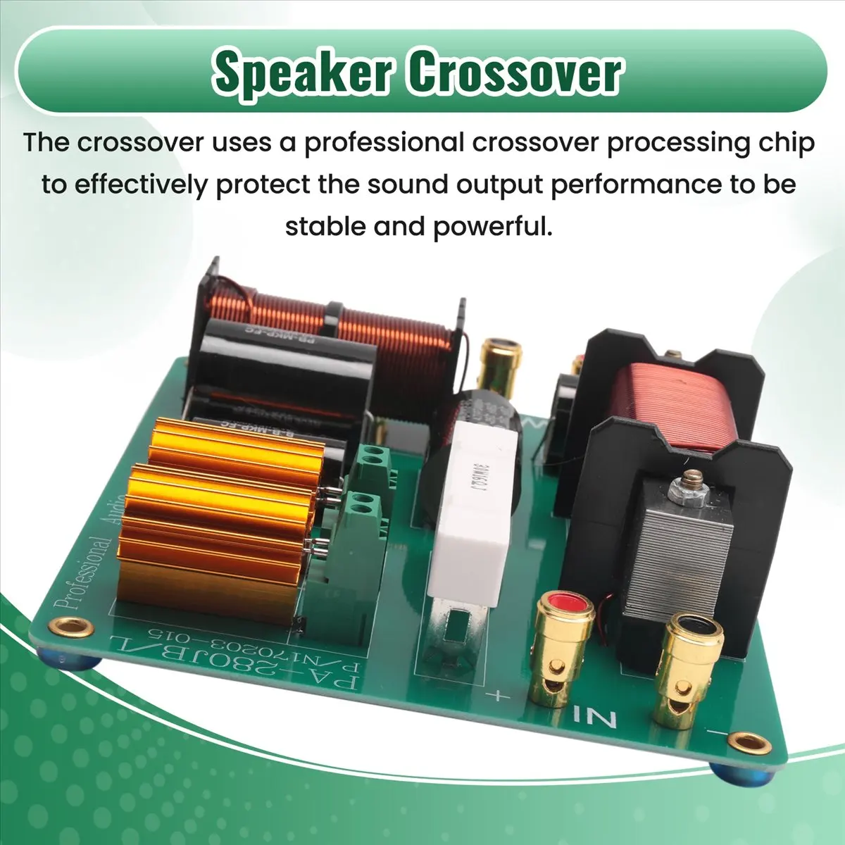 

SCLS Two-Way Speaker Crossover Professional Stage Performance 1500W Frequency Divider for Single 15 Inch 18 Inch Speaker
