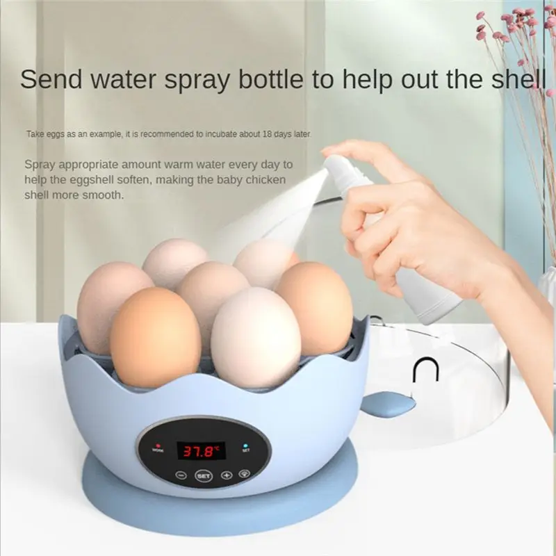 

A78I 7 Eggs Household Incubator Smart Incubator Small Household Incubator Pigeon Egg Incubator US Plug