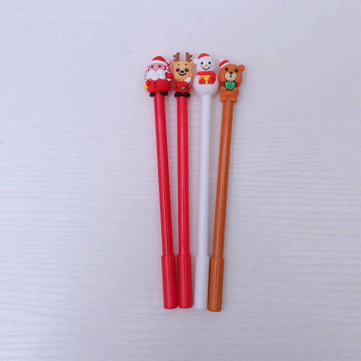 

8Pcs Christmas Cartoon Ballpoint Pens Creative Writing Supplies Student Stationery Santa Claus Snowman Elk Patterns