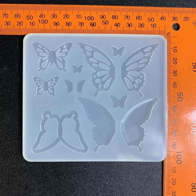 Enchimento vários estilos peças forma borboleta molde silicone chaveiro pingente ornamento artesanal molde para