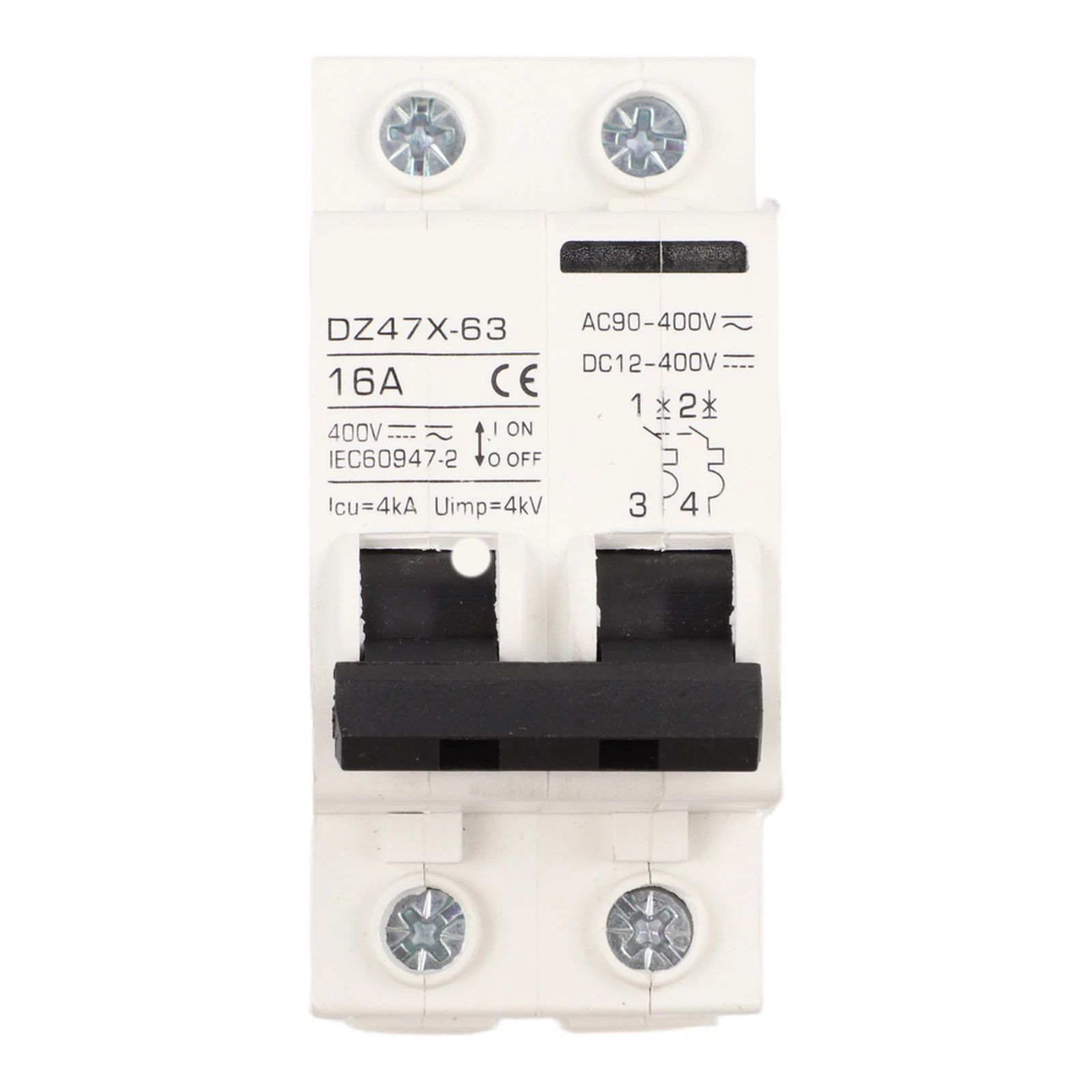AC DC 400V Solar Circuit Breaker 15A To 120Amp PV Isolator Switch For Home Solar Panel System Battery UPS Overload Protection