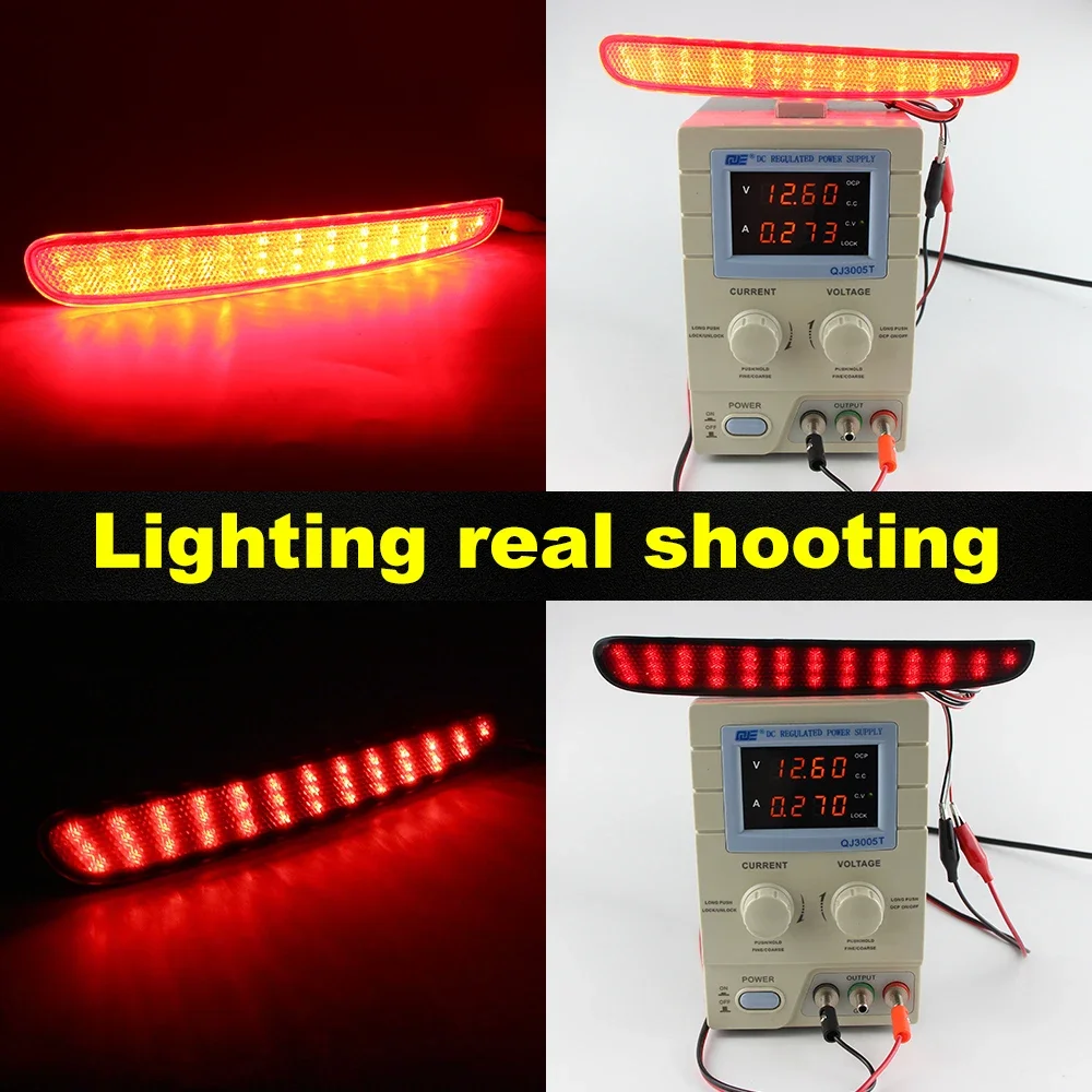 

2X For Honda NBOX 2023-2024 Car LED Rear Bumper Light Rear Fog Lamp Parking Warning Light Reflector Taillights Car Accessories