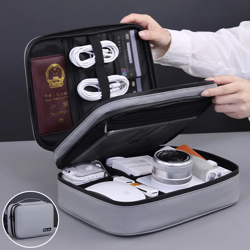 Neue tragbare digitale Aufbewahrungstasche, unverzichtbar für Reisen, Aufbewahrungstasche für USB-Datenkabel, multifunktionaler Organizer für Kabel