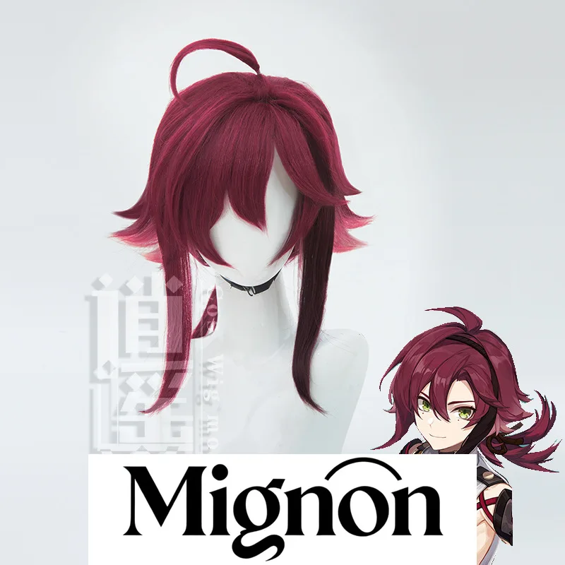 

Genshin Impact Shikanoin Heizou, парик для косплея, перевернутые полосатые завязанные волосы, подарок на Хэллоуин