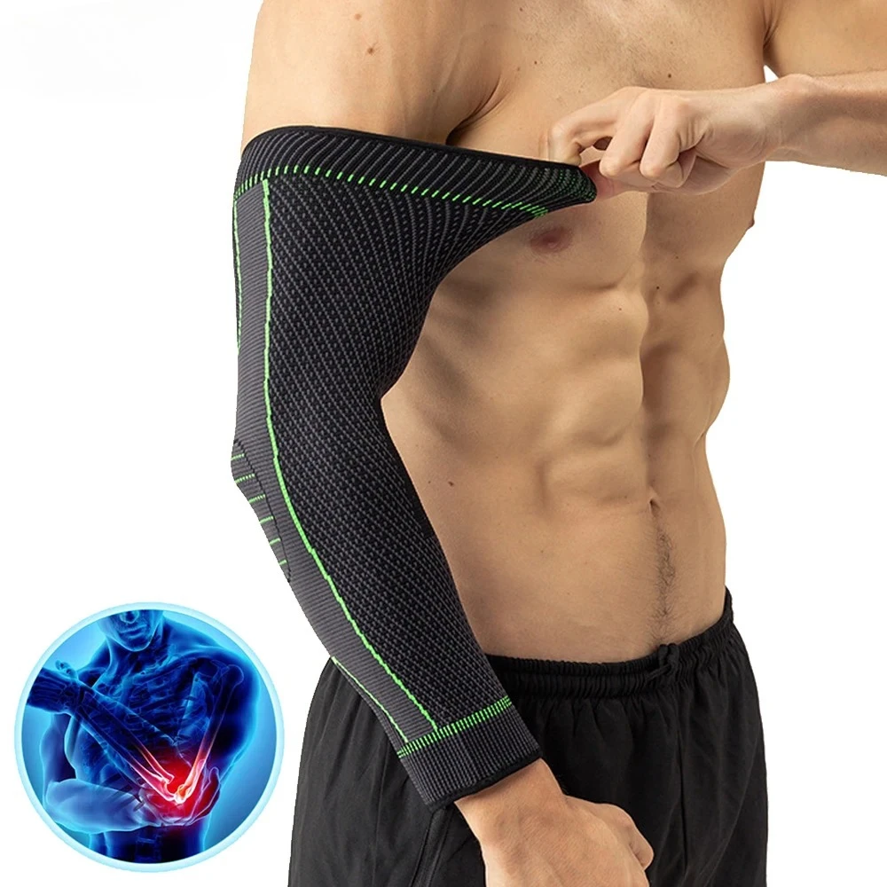 1PC Elbow Braces Compression Arm Sleeves,Non-Slip Breathable Arm Support for Tendonitis,Tennis Elbow,Weightlifting,Workouts