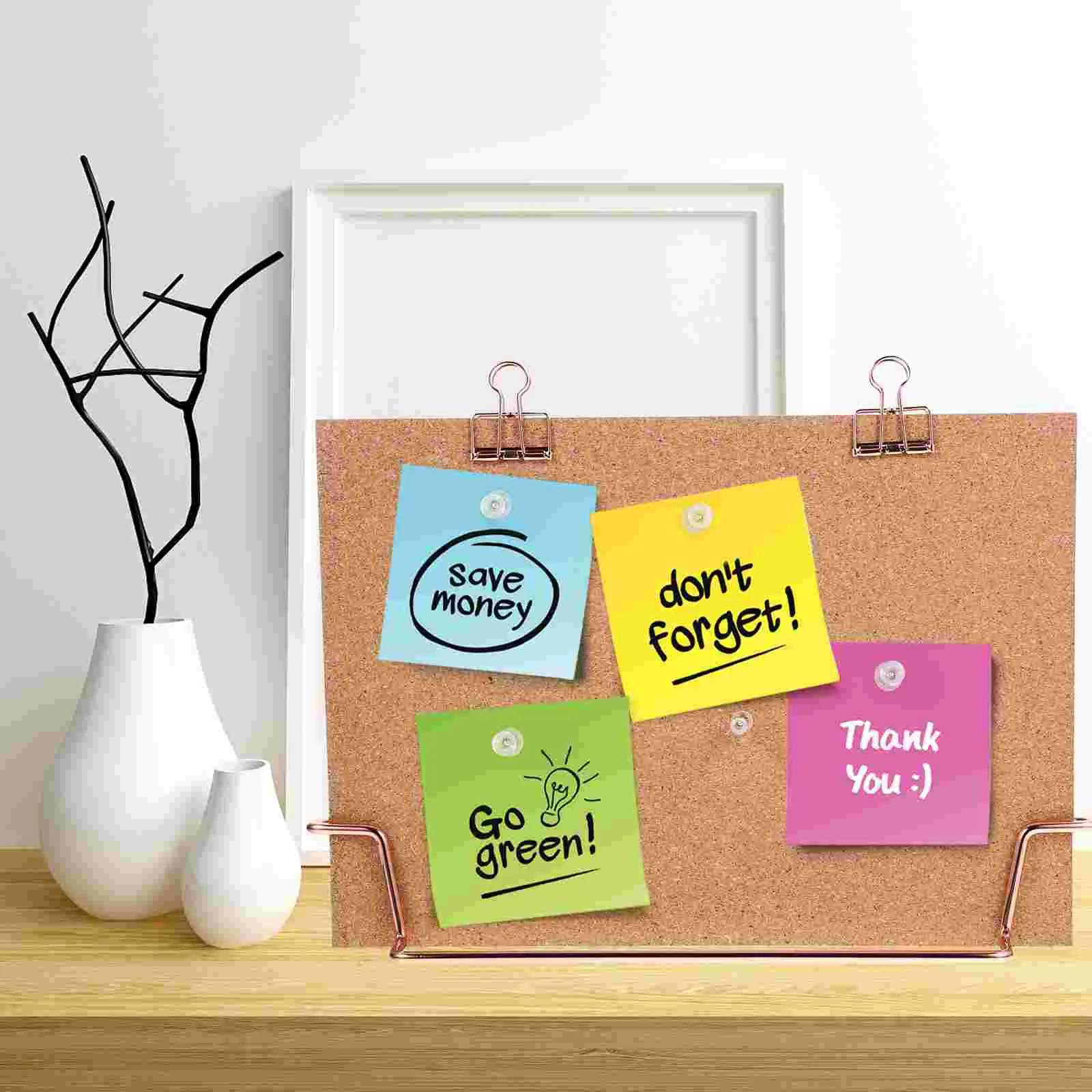 Message Board Cork Office Note Photo Wall Display Bracket for Pictures Photos Metal