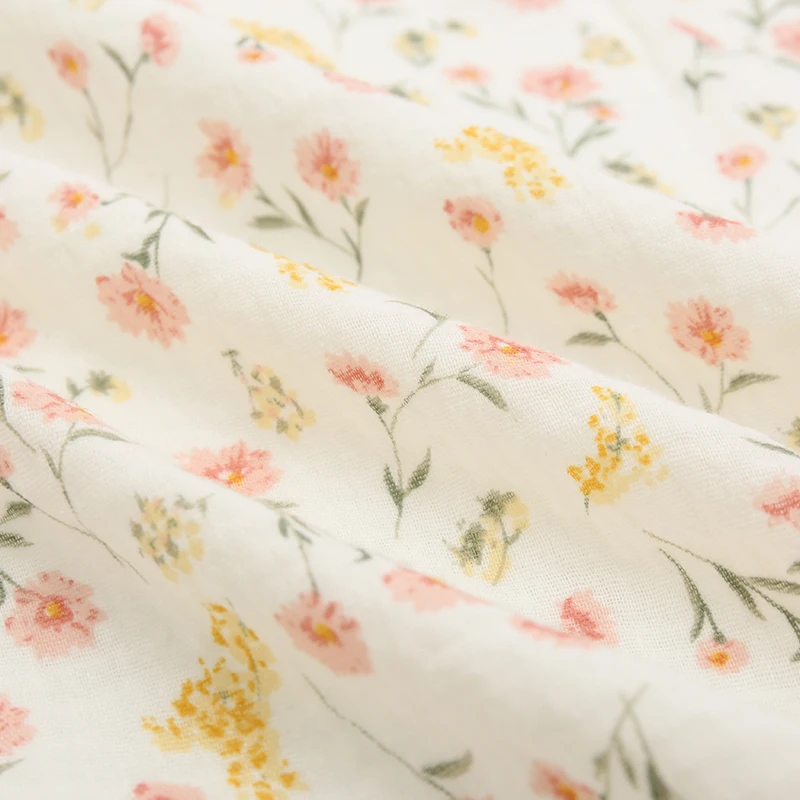 135x50/500CM 100% Cotton Soft Double-layer Crepe Printing Fabric For Pajamas, Blanket,Children\'s Clothing Handmade DIY Fabric