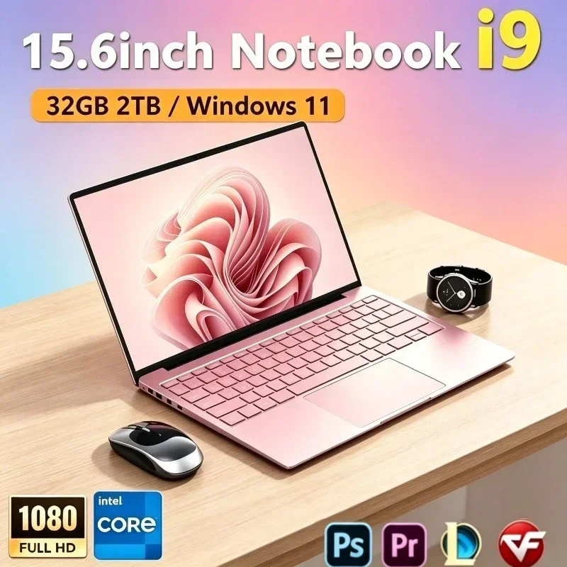 Intel I9 9900 New Window 4K HD 16GB RAM 1TB 2TB SSD Laptop 15.6 Inch Ultra Thin Portable Gaming & Business Notebook Computer