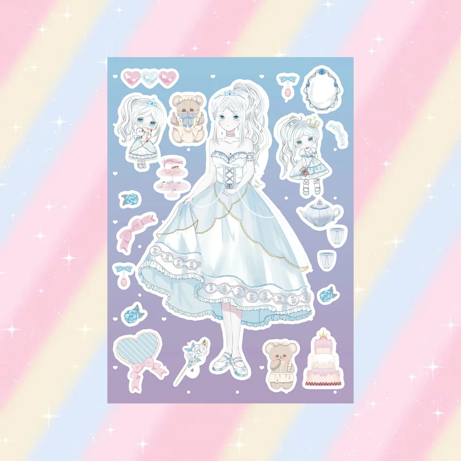 Sweet Cool Girl DIY Stickers