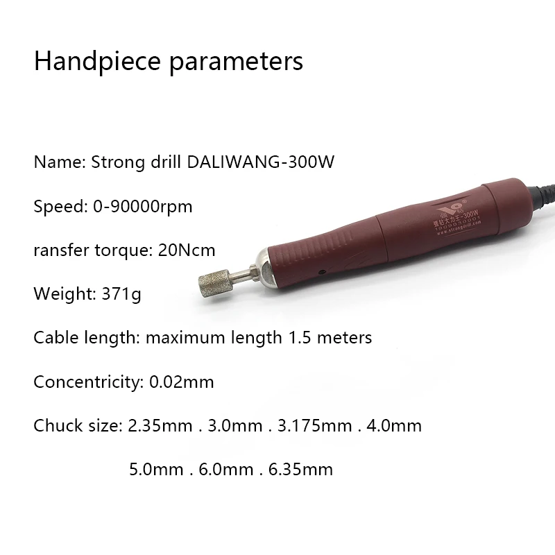 ห้องปฏิบัติการทันตกรรมติดตั้ง Micro มอเตอร์ handpiece 50000rpm เครื่องประดับฟันเครื่องขัด FN207C สูงสุด Chuck 6.35 มม.