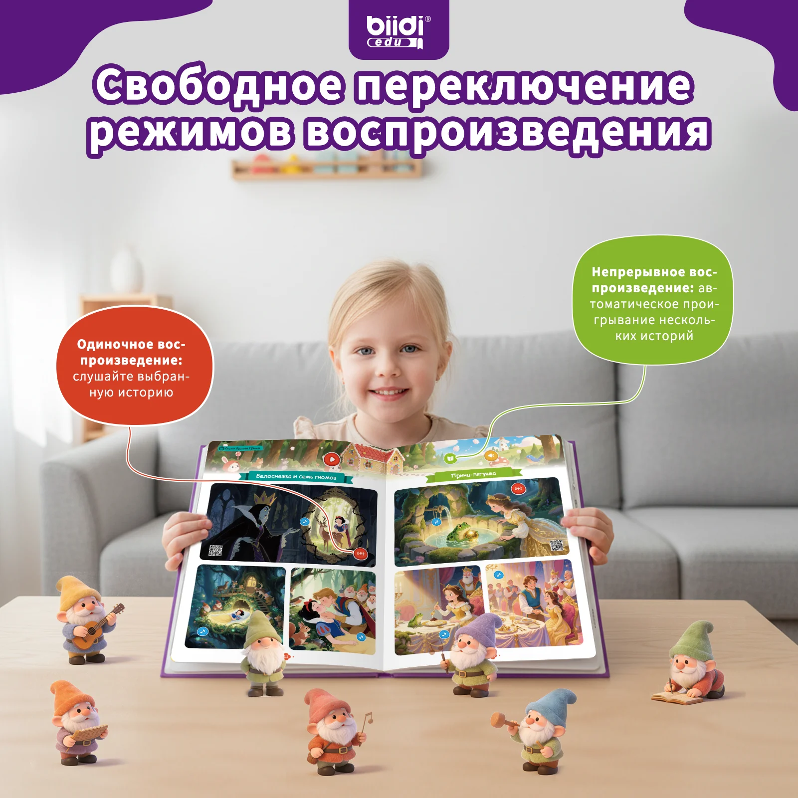 Geschichtenbuch für Kinder ab 0 Jahren mit russischen Märchen, Lese-Soundbuch, E-Book, Montessori-Lernspielzeug für Kinder