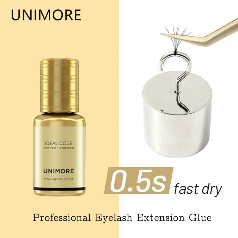 Unimore 0.5s Eyelash Extension Glue Quick-drying Waterproof Professional Eyelash Glue Can Maintain 6-7 Weeks Eyelash Supplies