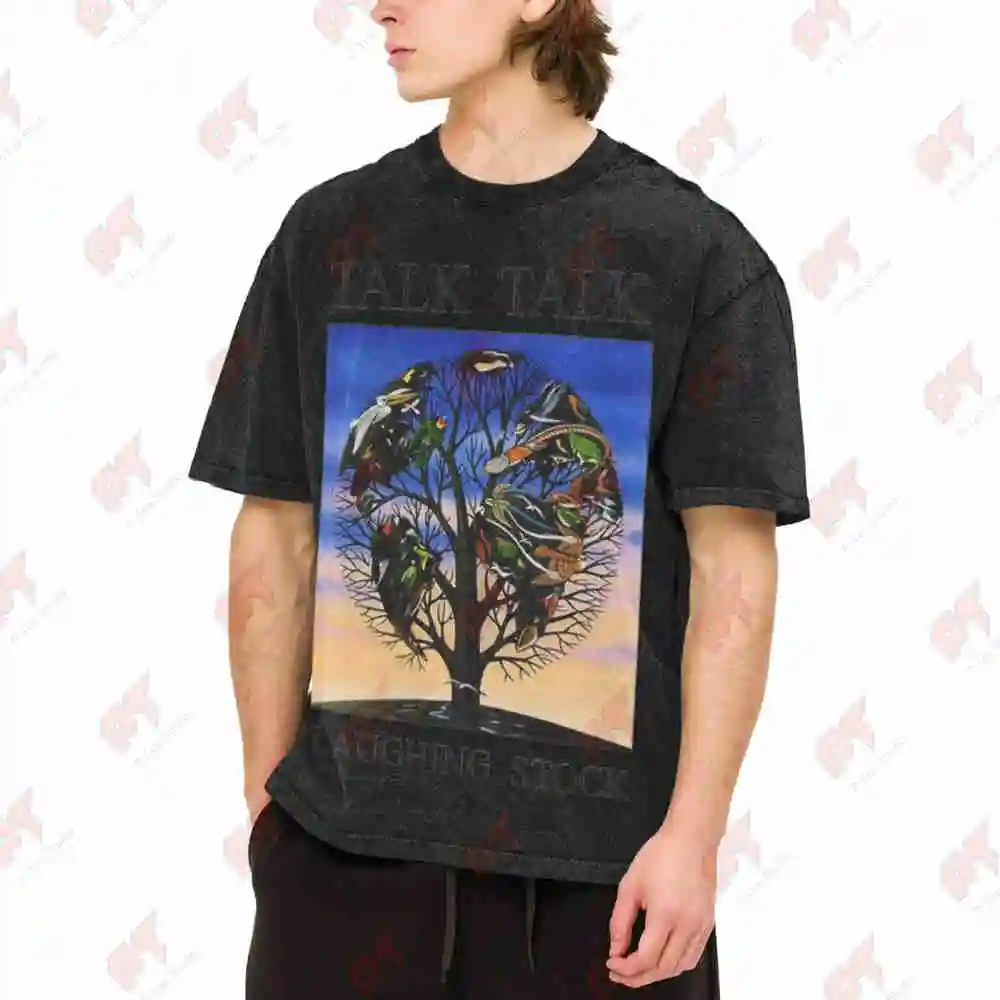 Talk Talk Laughing Stock Synthpop Vintage Washed Tee Pure Cotton T-Shirt