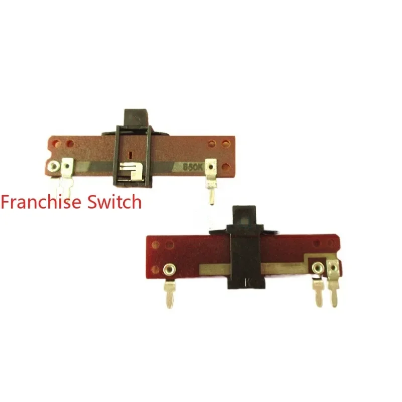 

50 шт. потенциометров B50K, общая длина 40 мм, высота стержня 4 мм, 50K, вертикальный прямой ползунковый потенциометр, фейдер