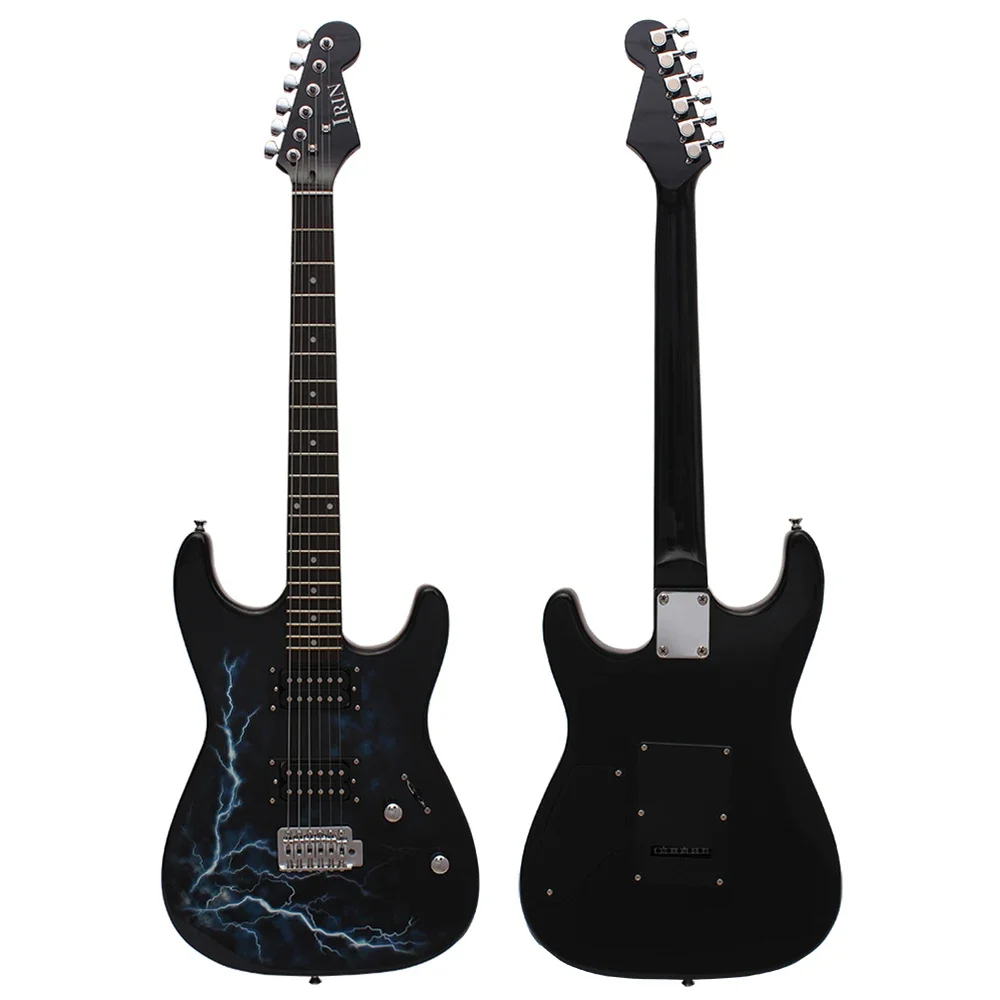 IRIN 6 Strings Electric Guitar 39 Inch 21 Frets Maple Lightning Electric Guitar With Bag Necessary Guitar Parts & Accessories