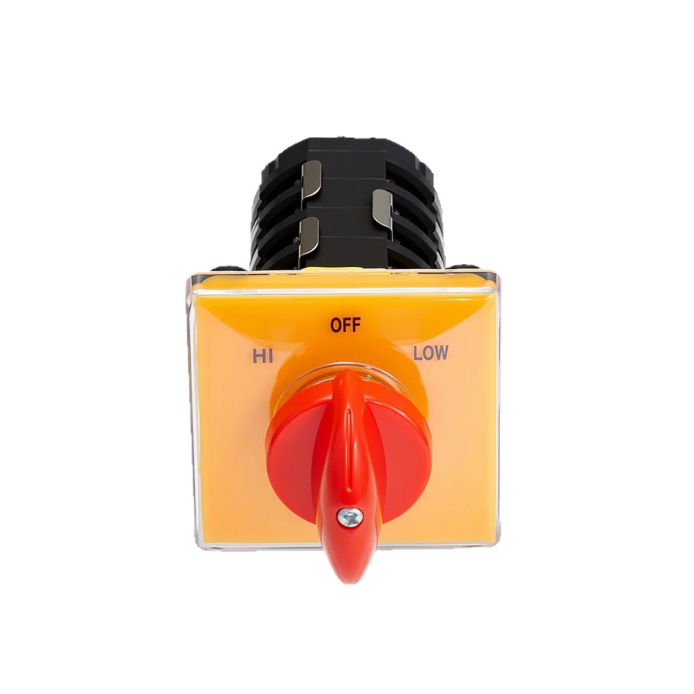 Rotary Switch SZW25 48D/4 48x48 3P4S for HI OFF LOW Velocity Changeover Suitable for Industrial Automation Machinery