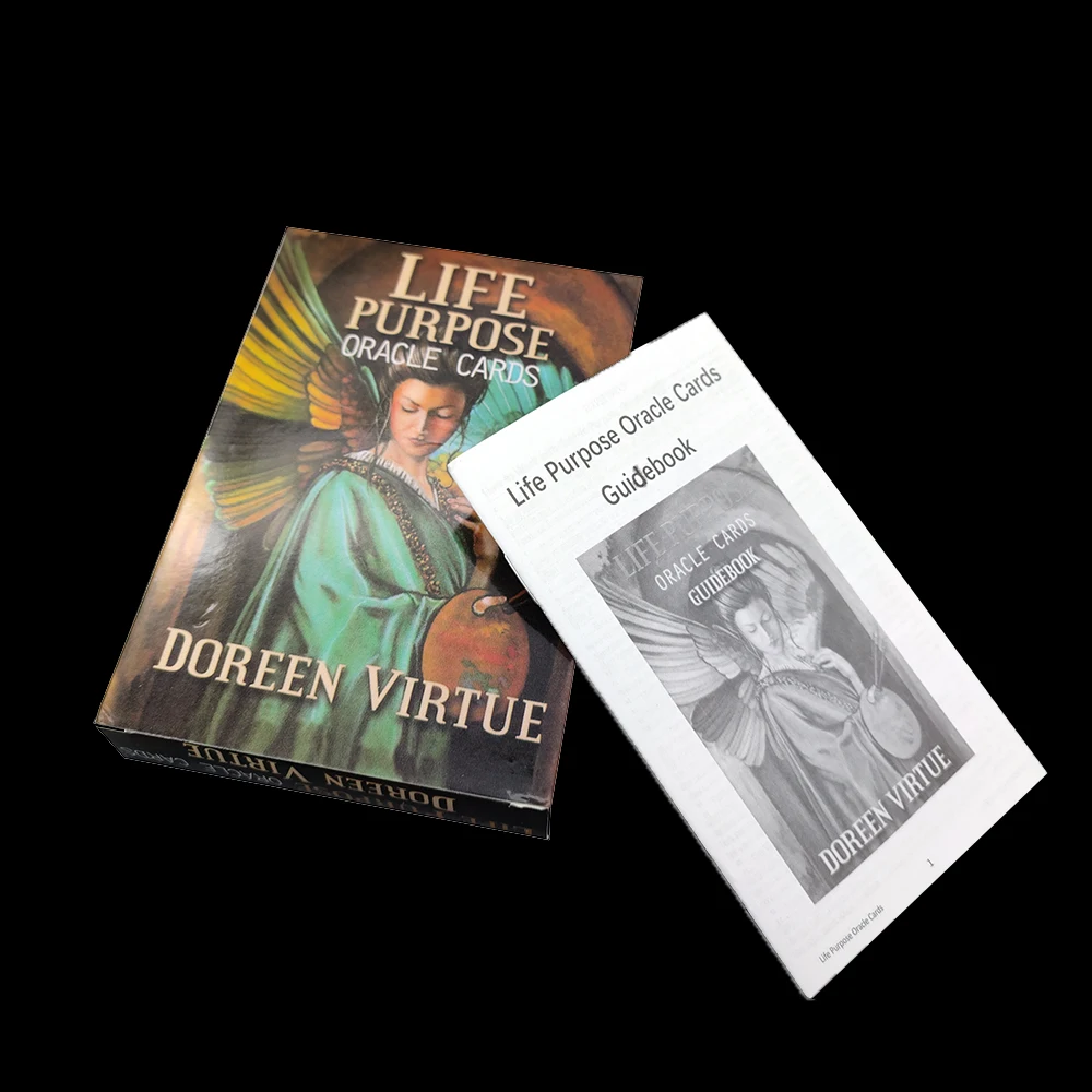 

12x8 см, карточки с бумажным руководством Doreen Virtue Life Purpose, kardis, 44 карточки, подходящие как для начинающих, так и для тех